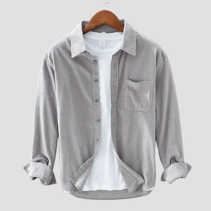 Casual Heren Overhemd Met Borstzak En Knoopsluiting