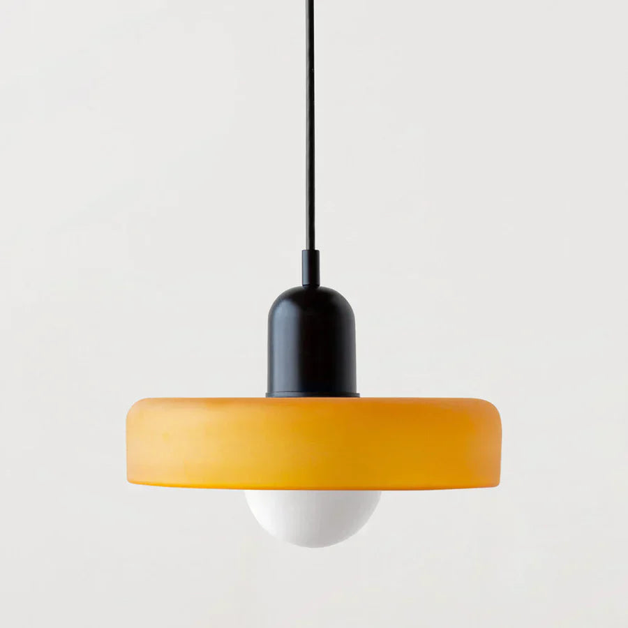 Scandinavische Hanglamp Met Glazen Afwerking
