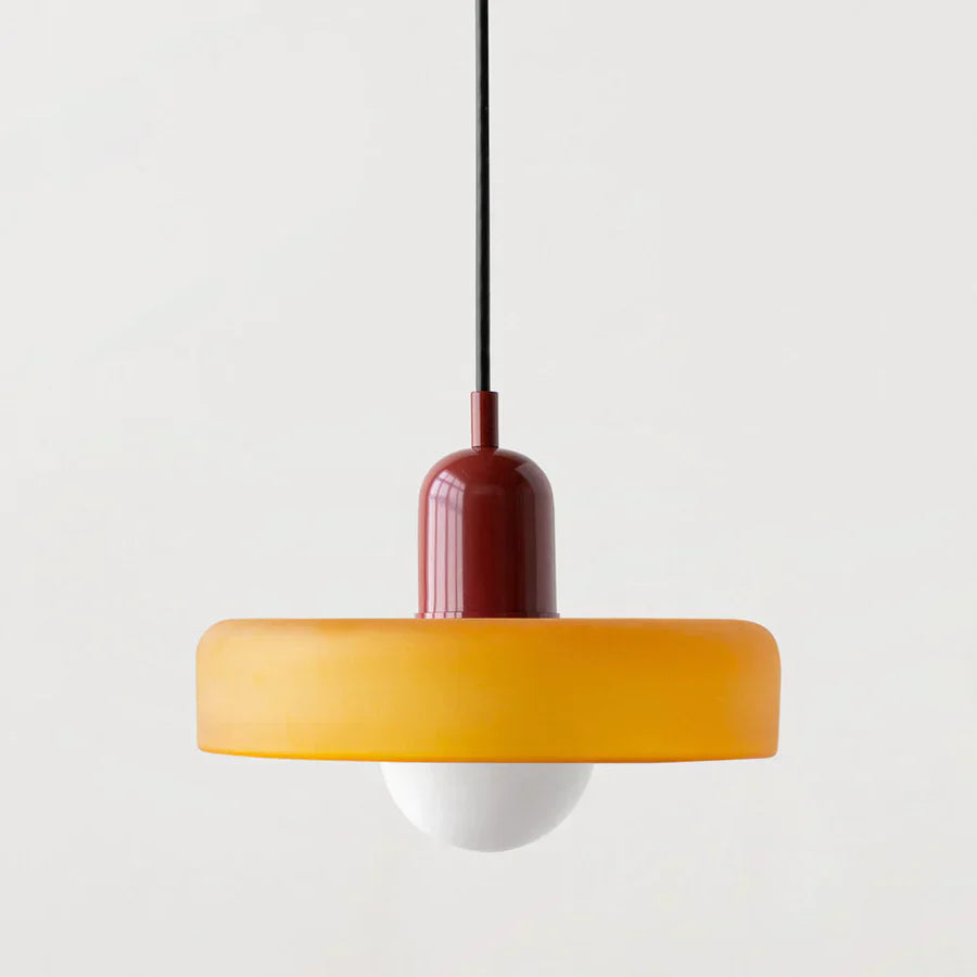 Scandinavische Hanglamp Met Glazen Afwerking