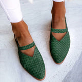 Eileen - Woven-Style Pointed-Toe Slingback Flats voor dames