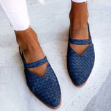Eileen - Woven-Style Pointed-Toe Slingback Flats voor dames