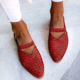 Eileen - Woven-Style Pointed-Toe Slingback Flats voor dames