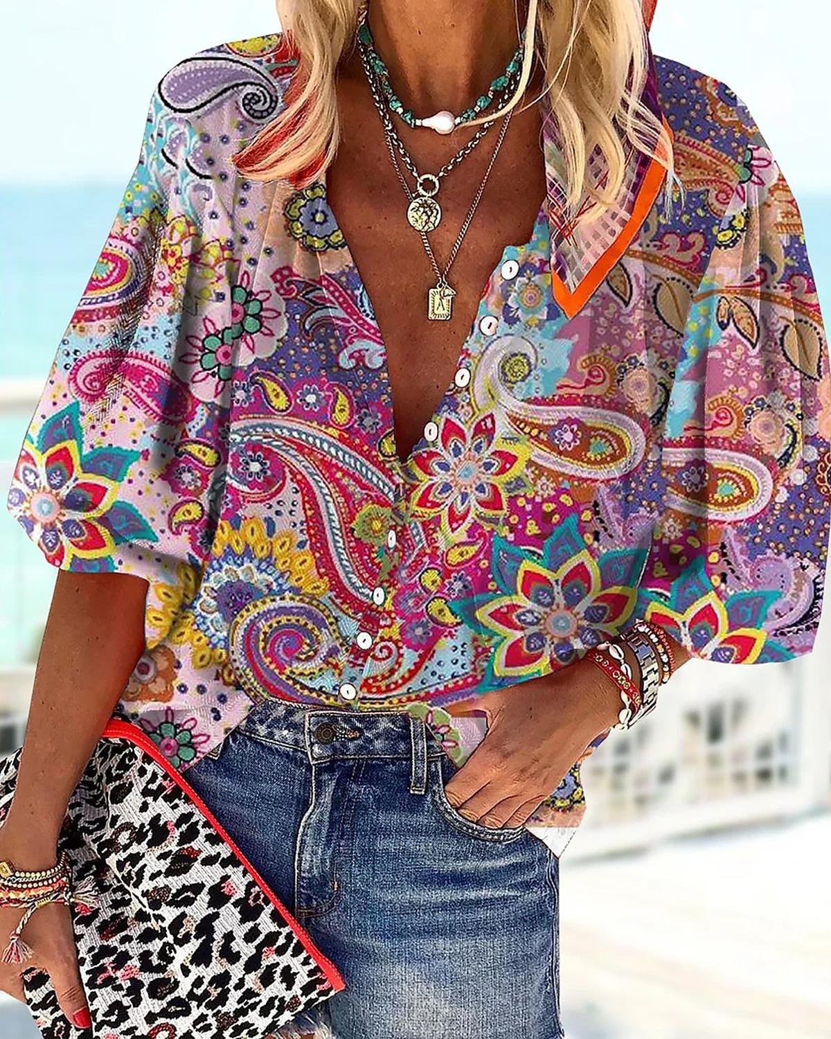 Azura - Boho Chic Blouse
