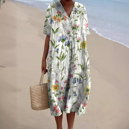 Tess - Zomerjurk met bloemenprint en frisse look