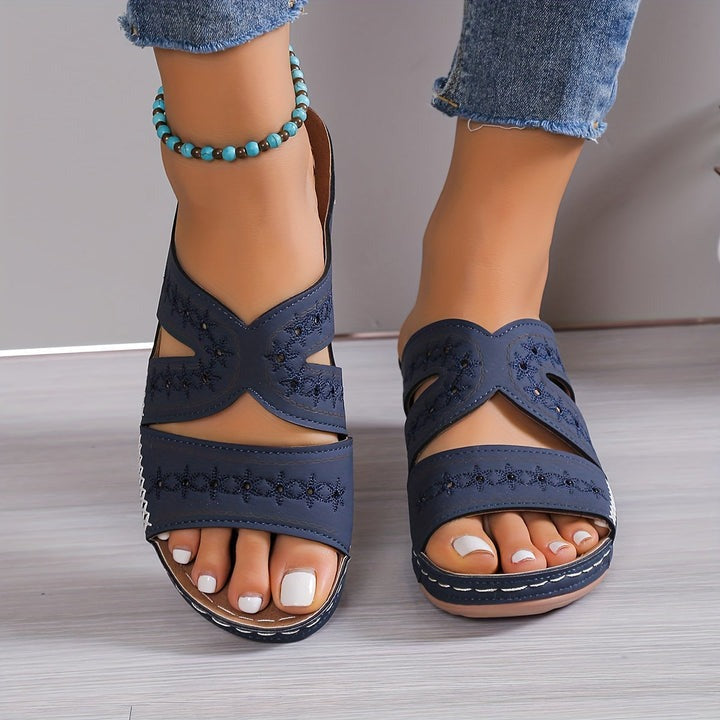 Eszter - Open Teen Sandaal met Platform Zool