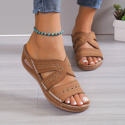 Eszter - Open Teen Sandaal met Platform Zool