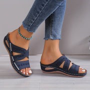 Eszter - Open Teen Sandaal met Platform Zool