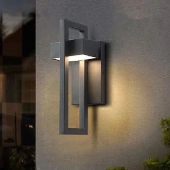 Moderne Buitenlamp In Rechthoekig Design