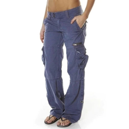 Trendy Robuuste Cargo Broek Dames Met Veel Zakken En Verstelbare Zoom
