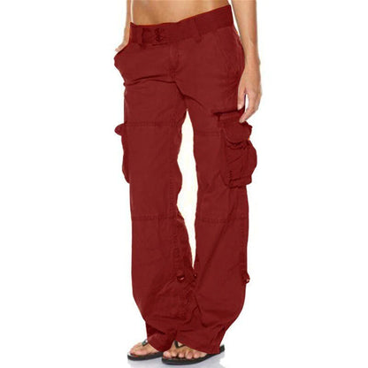 Trendy Robuuste Cargo Broek Dames Met Veel Zakken En Verstelbare Zoom