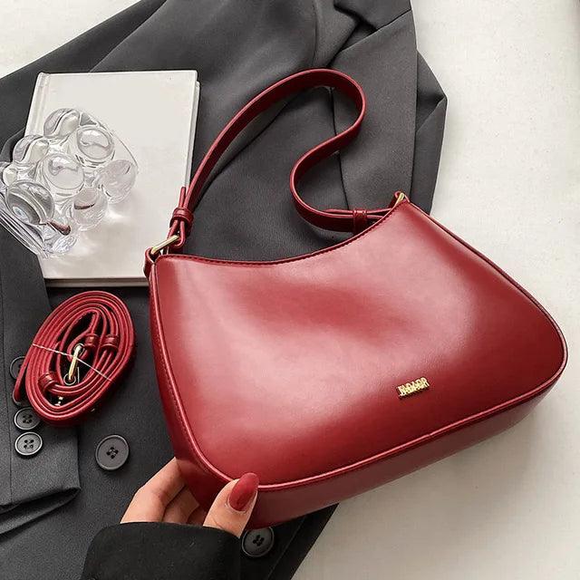 Lucja – Leren Schoudertas met Verstelbare Strap voor Dames