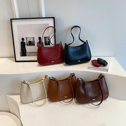 Lucja – Leren Schoudertas met Verstelbare Strap voor Dames