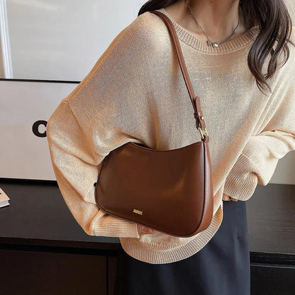 Lucja – Leren Schoudertas met Verstelbare Strap voor Dames