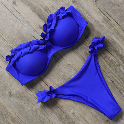 Amira - Push-Up Bikiniset met ruches