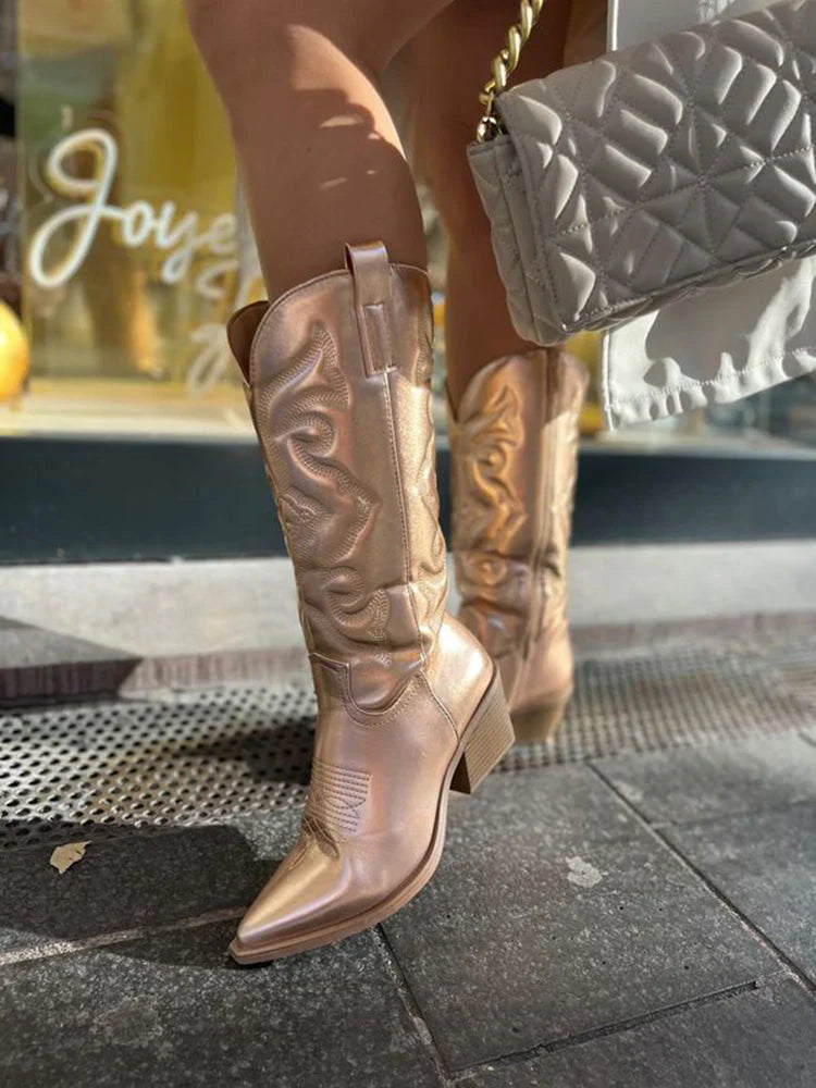 Eliska - Metallic Western Cowboylaarzen voor dames