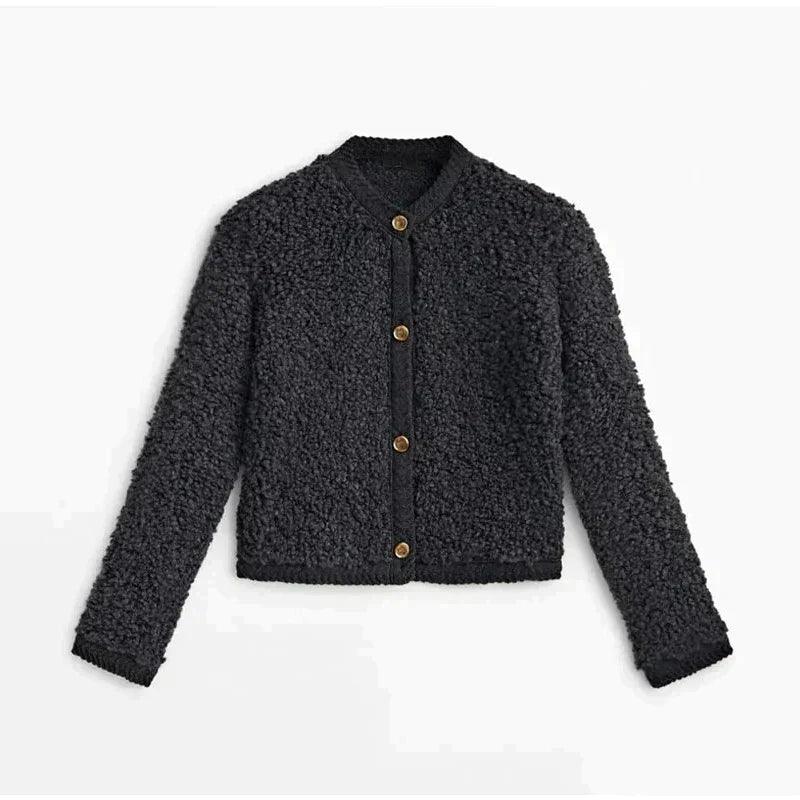 Warm Gebreide Dames Vest Chunky Winter Cardigan