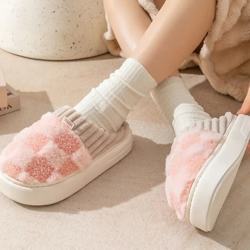 Zachte Winter Pantoffels voor Vrouwen met Comfortabele Dikke Zool