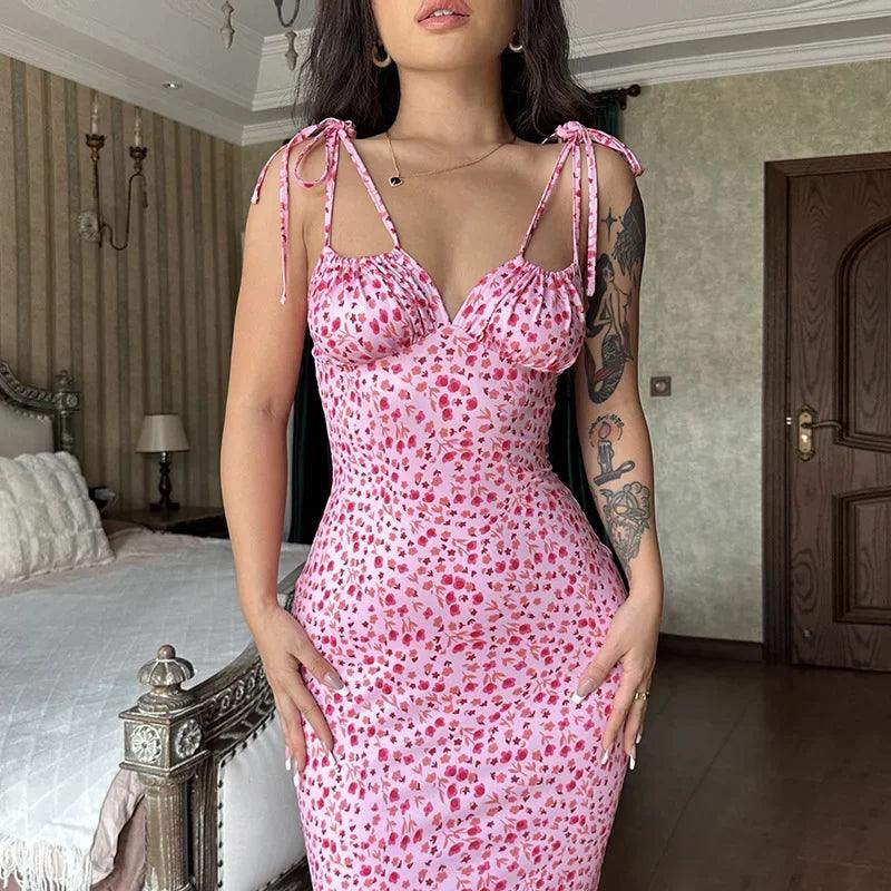 Sophia - Bloemen Swing Maxi Jurk