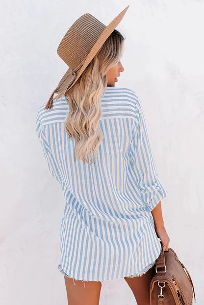 Madeline - Gestreepte blouse met lange mouwen