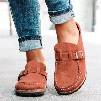 Carola - Suède sandalen met gespdetail voor dames