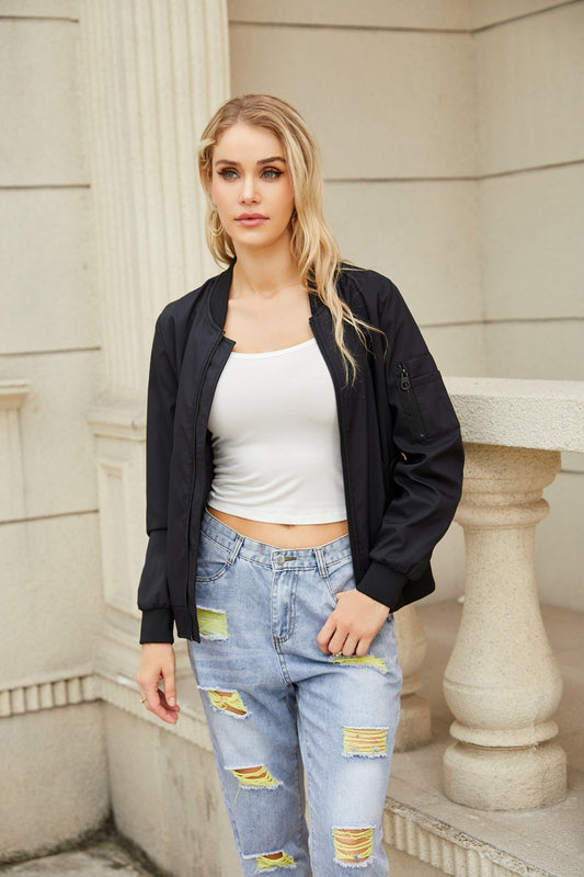Nadine - Bomberjack met Utility Zakdetail