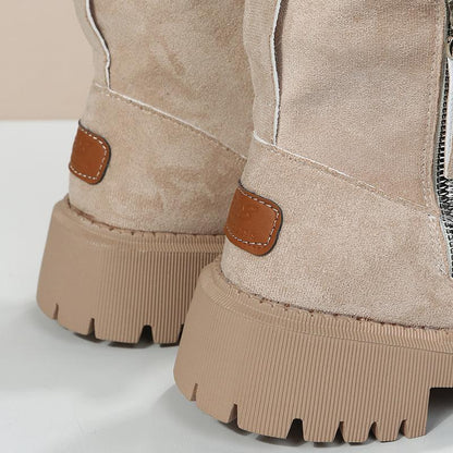 Robuuste Dames Plateau Winterlaarzen met Anti-Slipzool