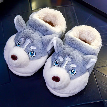 Comfortabele Pluche Husky pantoffels voor Vrouwen
