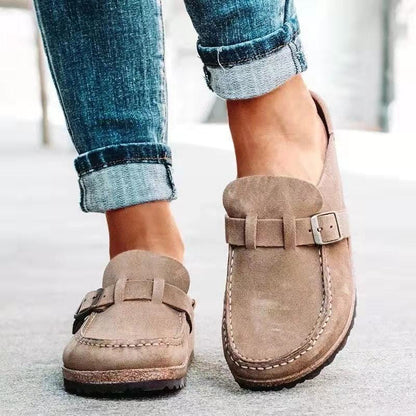 Carola - Suède sandalen met gespdetail voor dames
