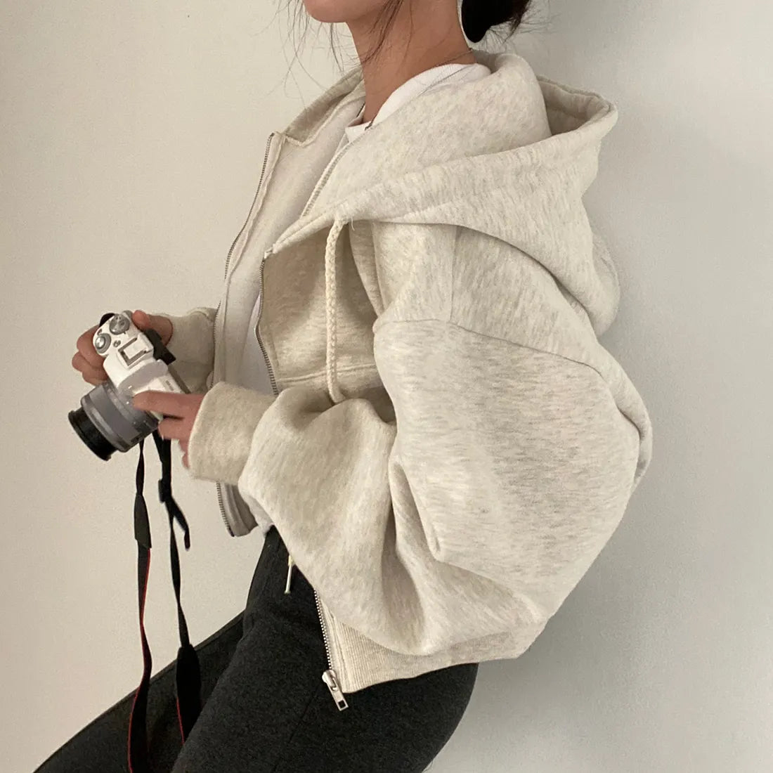 Jozefina - Oversized Zip-Up Hoodie voor dames