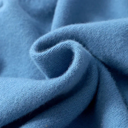Merino Wol Gebreide Trui met Ronde Hals Warm en Zacht voor Heren