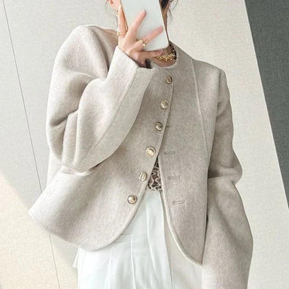 Elodie - Dames Blazer met Knopen en Getailleerde Pasvorm
