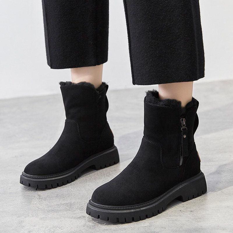 Robuuste Dames Plateau Winterlaarzen met Anti-Slipzool