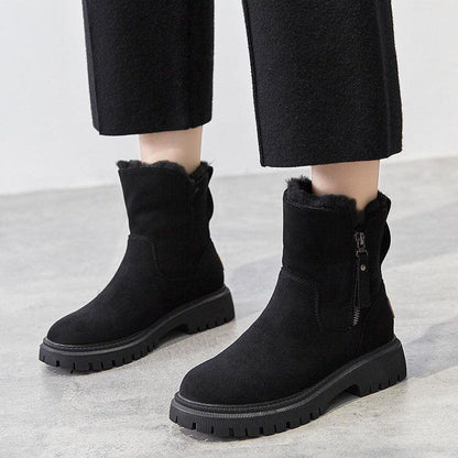 Robuuste Dames Plateau Winterlaarzen met Anti-Slipzool