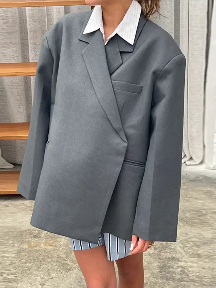 Alejandra - Oversized Blazer met Gestructureerde Schouders
