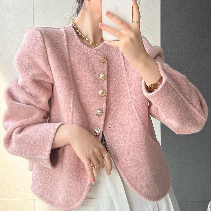 Elodie - Dames Blazer met Knopen en Getailleerde Pasvorm