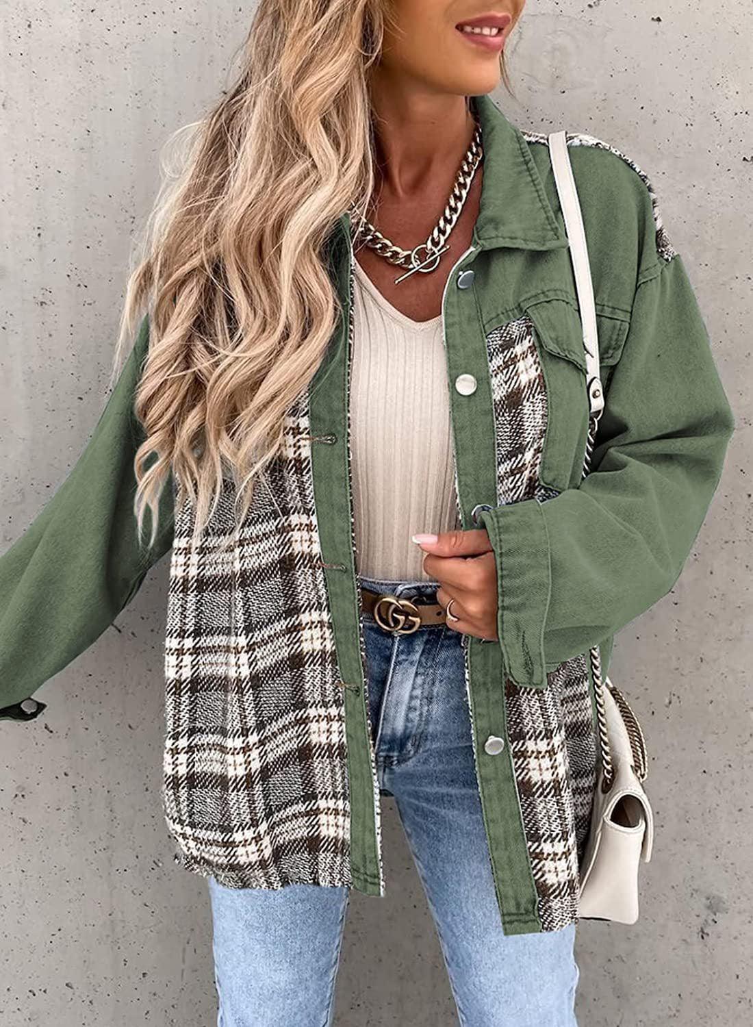 Rosalind - Lange Denim Jas met Knopsluiting