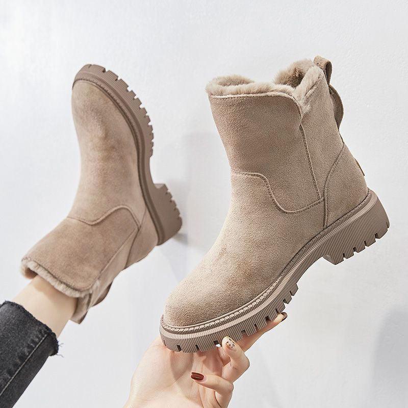 Robuuste Dames Plateau Winterlaarzen met Anti-Slipzool