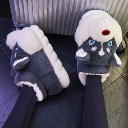 Comfortabele Pluche Husky pantoffels voor Vrouwen