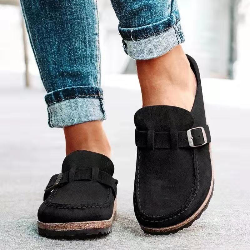 Carola - Suède sandalen met gespdetail voor dames