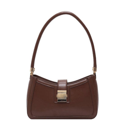 Emma – Elegante Dames Schoudertas met Rits en Gouden Sluiting