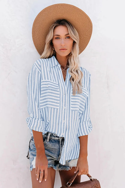 Madeline - Gestreepte blouse met lange mouwen
