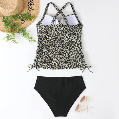 Anika - Gestreepte Halter Tankiniset