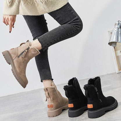 Robuuste Dames Plateau Winterlaarzen met Anti-Slipzool