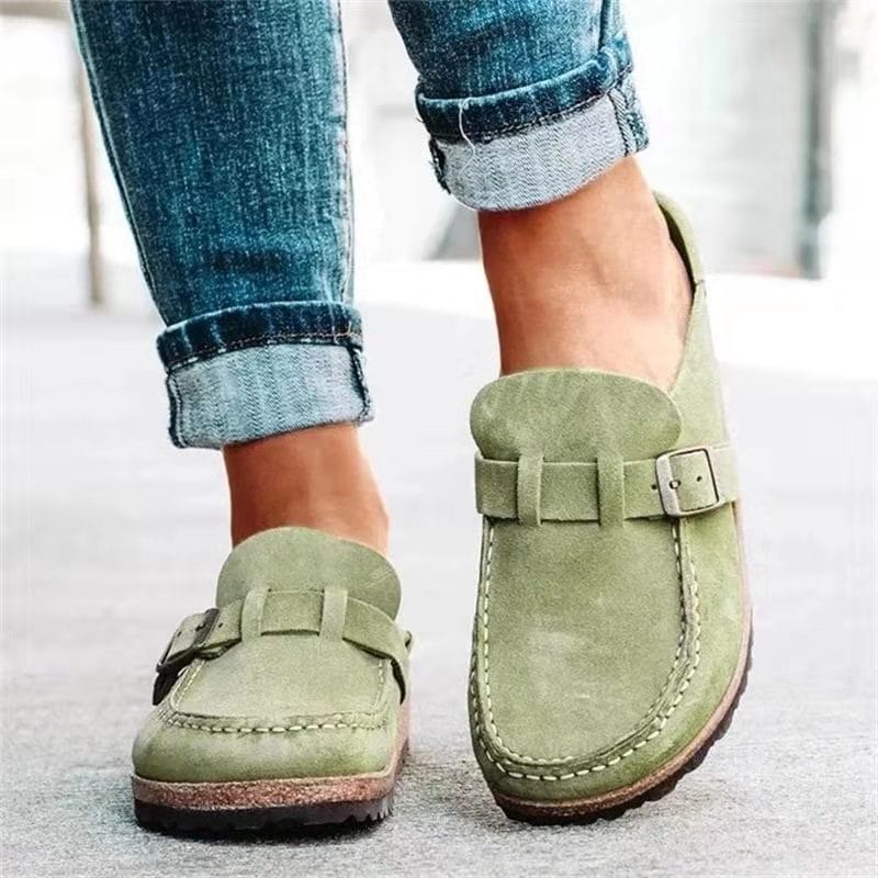 Carola - Suède sandalen met gespdetail voor dames