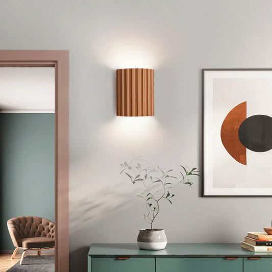Design Wandlamp Van Hars In Geribbelde Vorm