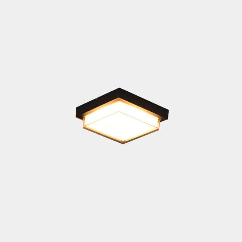 Moderne Vierkante Buitenlamp Van Aluminium Met LED Sensor