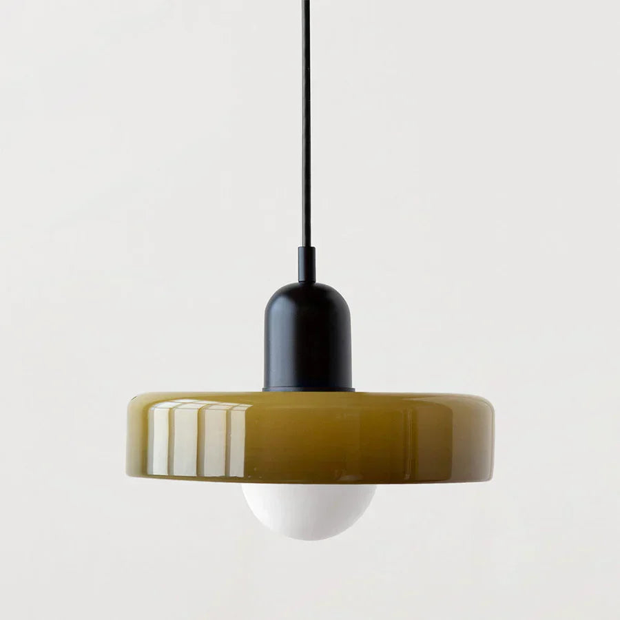 Scandinavische Hanglamp Met Glazen Afwerking