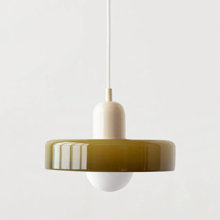 Scandinavische Hanglamp Met Glazen Afwerking