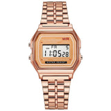 Lara – Retro Digitaal Horloge van Roestvrij Staal voor Dames