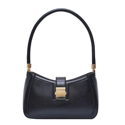 Emma – Elegante Dames Schoudertas met Rits en Gouden Sluiting